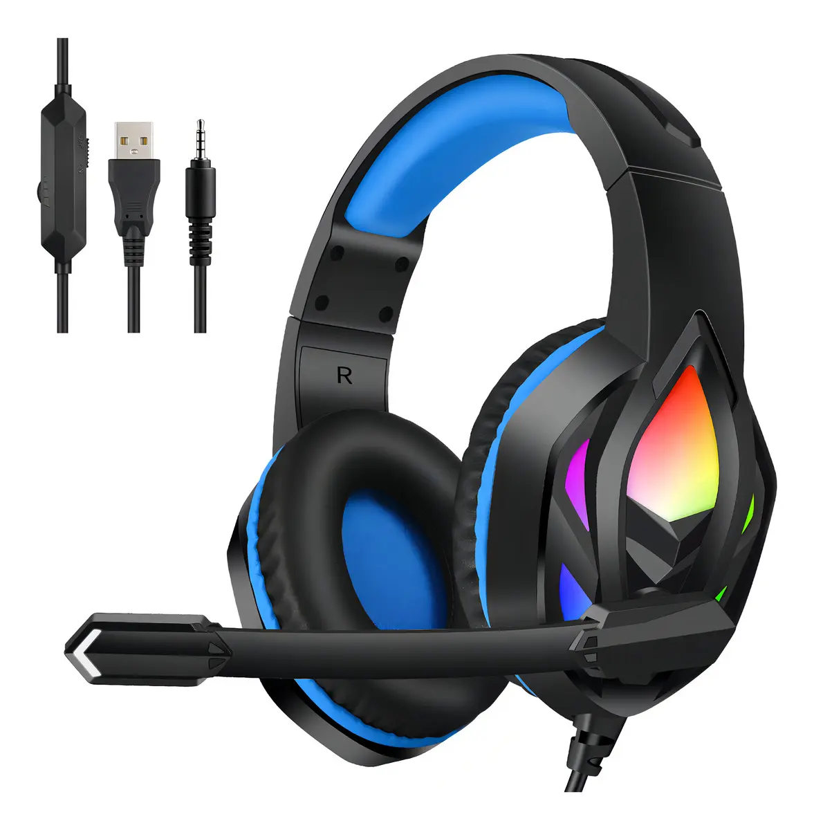 Audífonos Headset Gamer Dytimeem D9030 con Micrófono y Luz LED para PC y Consolas
