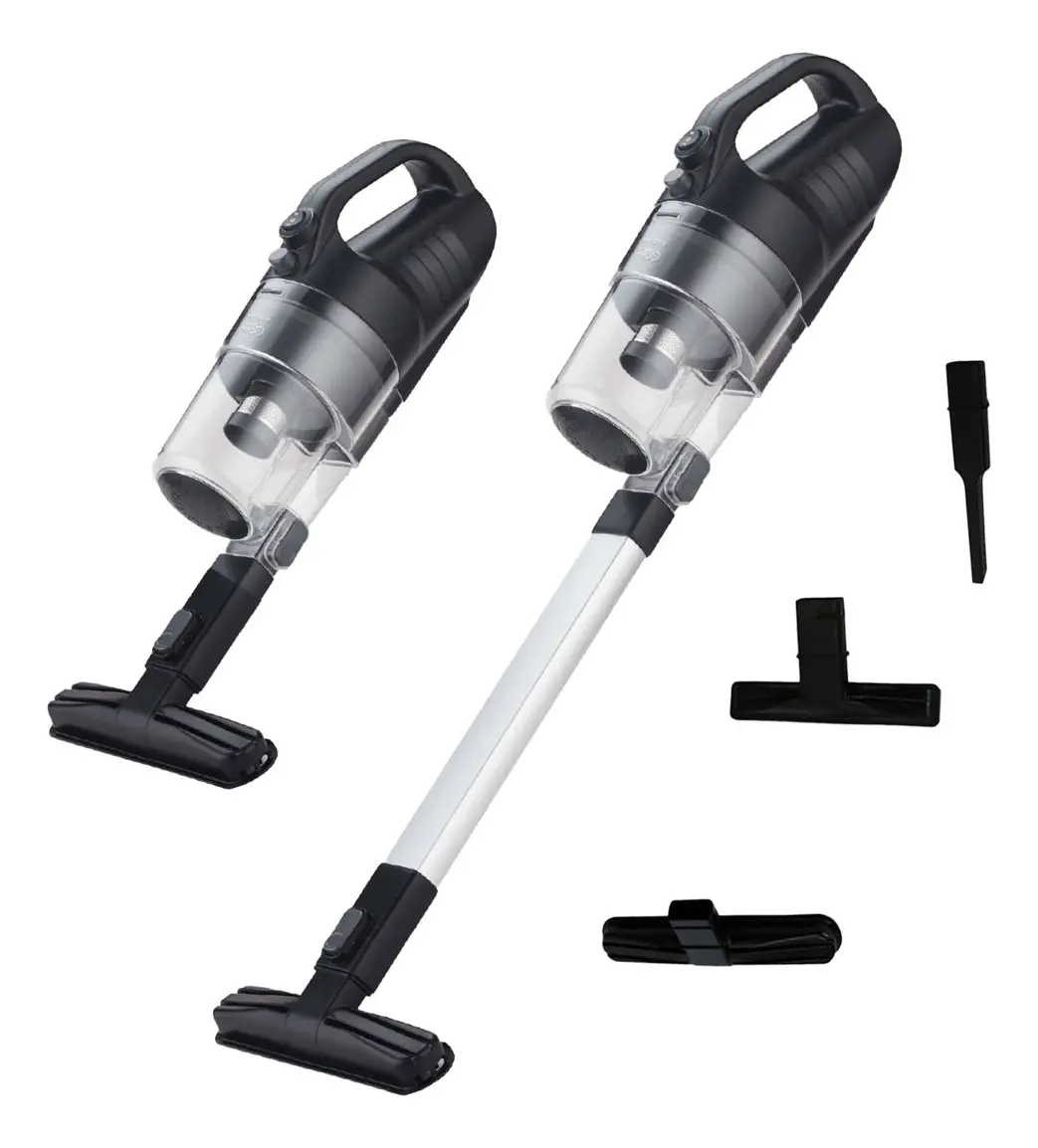 AVERA Aspiradora de Mano 2 en 1 inalámbrica 80 W, Sistema Pro Cyclone, Bateria 2000 mAh, Filtro de Acero Inoxidable Lavable, Sin filtros, Incluye 3 cepillos y extención | ASP01