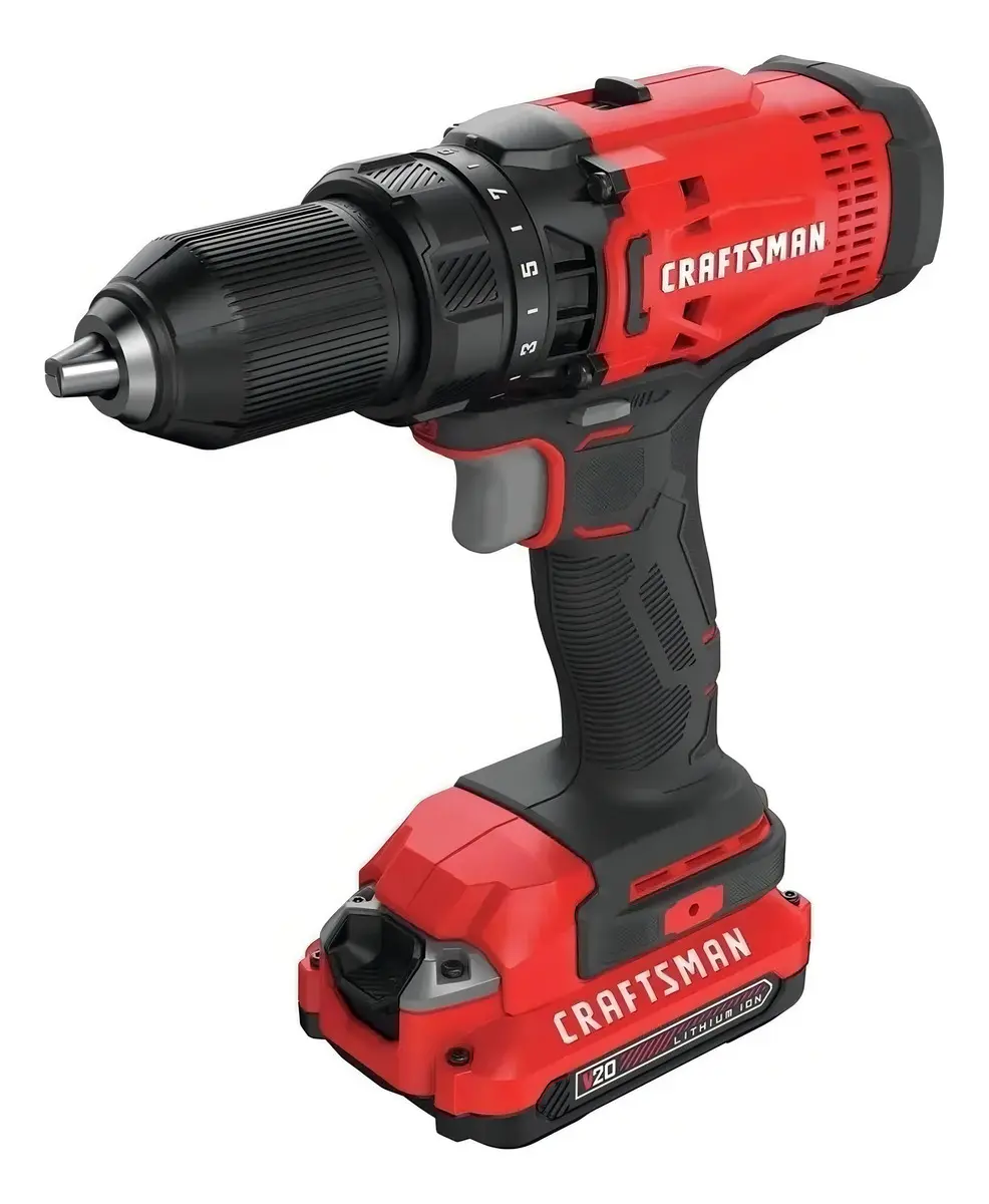 Taladro Destornillador Inalámbrico V20 Craftsman (cmcd700c1) Color Rojo