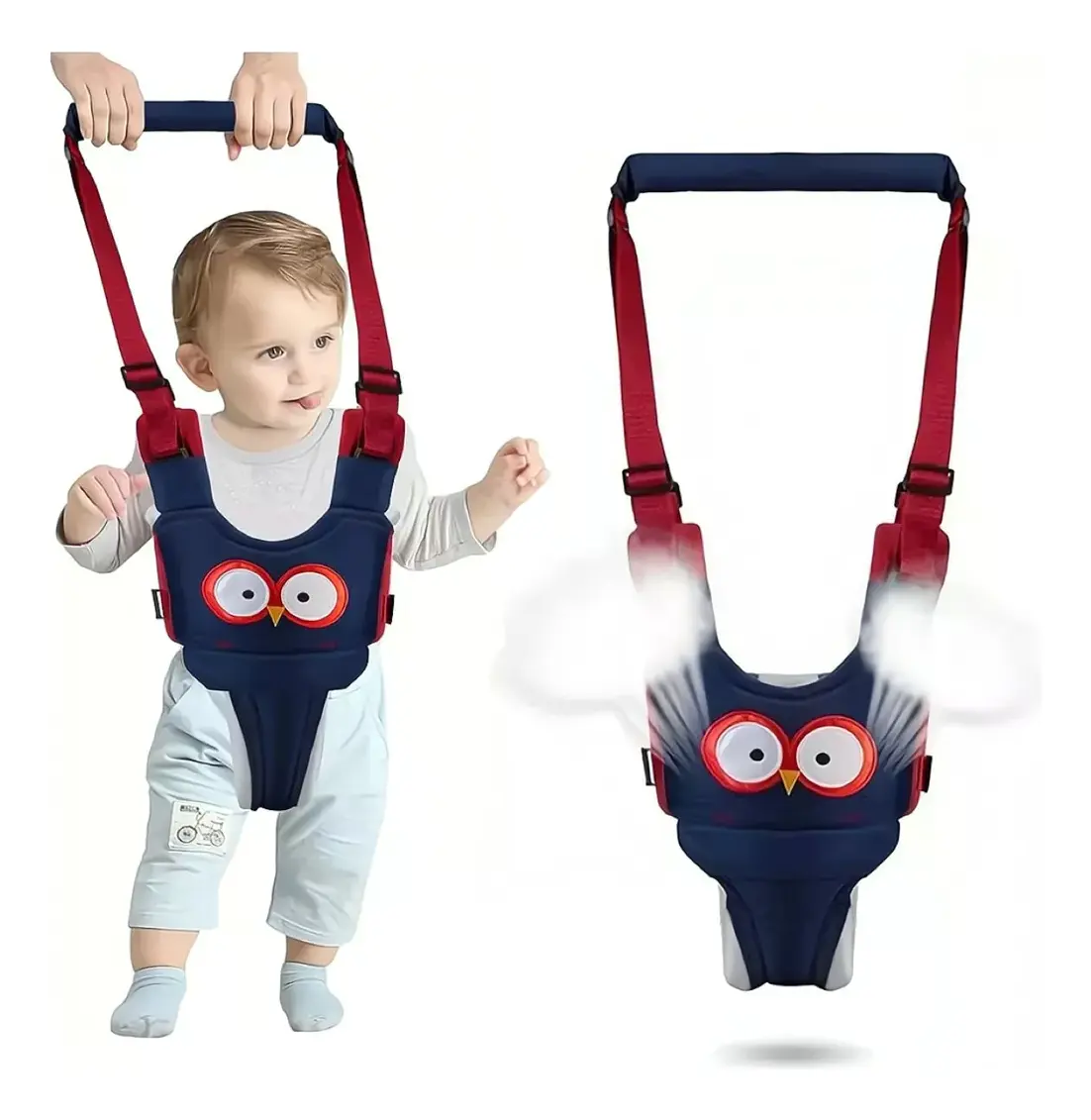 Arnés Para Bebé Seguridad Ayuda Caminar De Desmontado 2 En 1 para Bebés que Aprenden a Caminar, Chaleco Ajustable Anti-Caída Ayuda de Soporte Seguro y Cómodo para Enseñar a Caminar a Pequeños