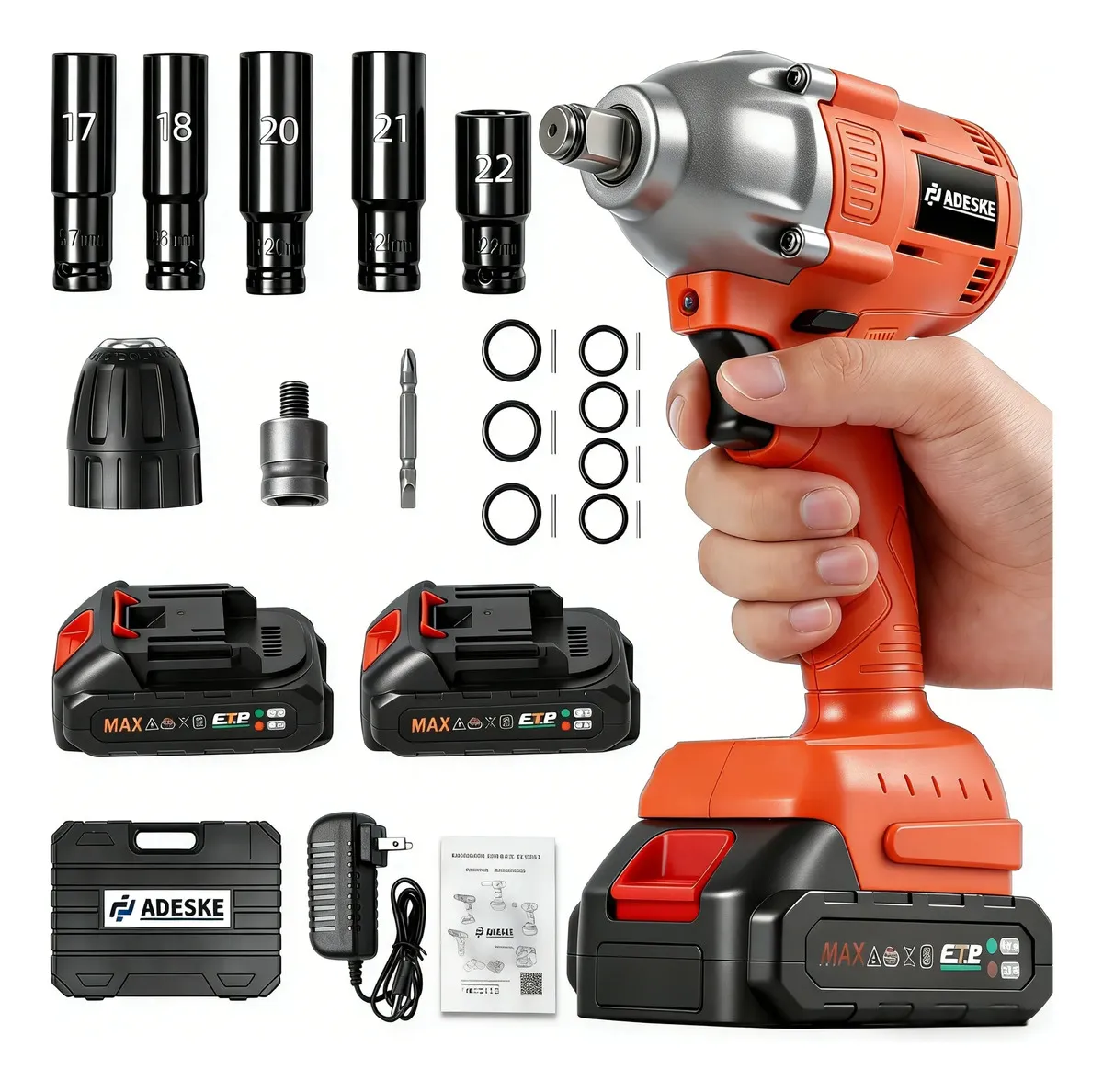 Llave De Impacto Inalambrico Pistola Taladro Recargable Kit Llave De Impacto Inalambrico Pistola Taladro Recargable Kit