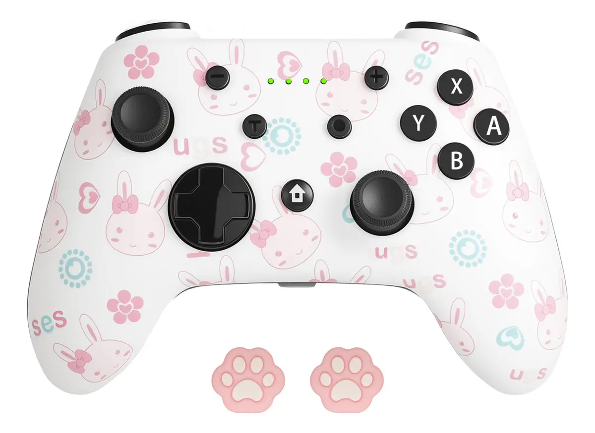 Control Pro Inalámbrico ANCREY Rosa para Nintendo Switch Bluetooth