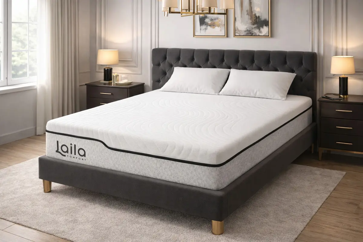 Colchon Matrimonial De Espuma Memory Foam 24cm, Laila Prime Blanco