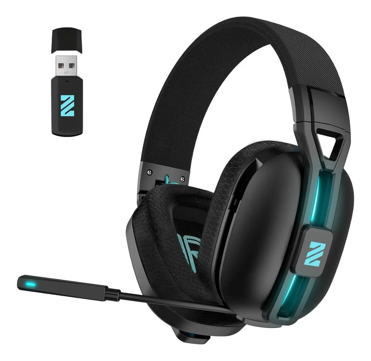 Auriculares Gamer Inalámbricos Huo Ji M600 para PS5 y PC con Micrófono y 48h de Batería
