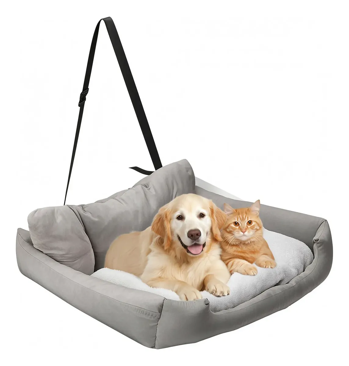 Asiento Seguridad Coche Perro Grande Mascotas Esquimal Pets