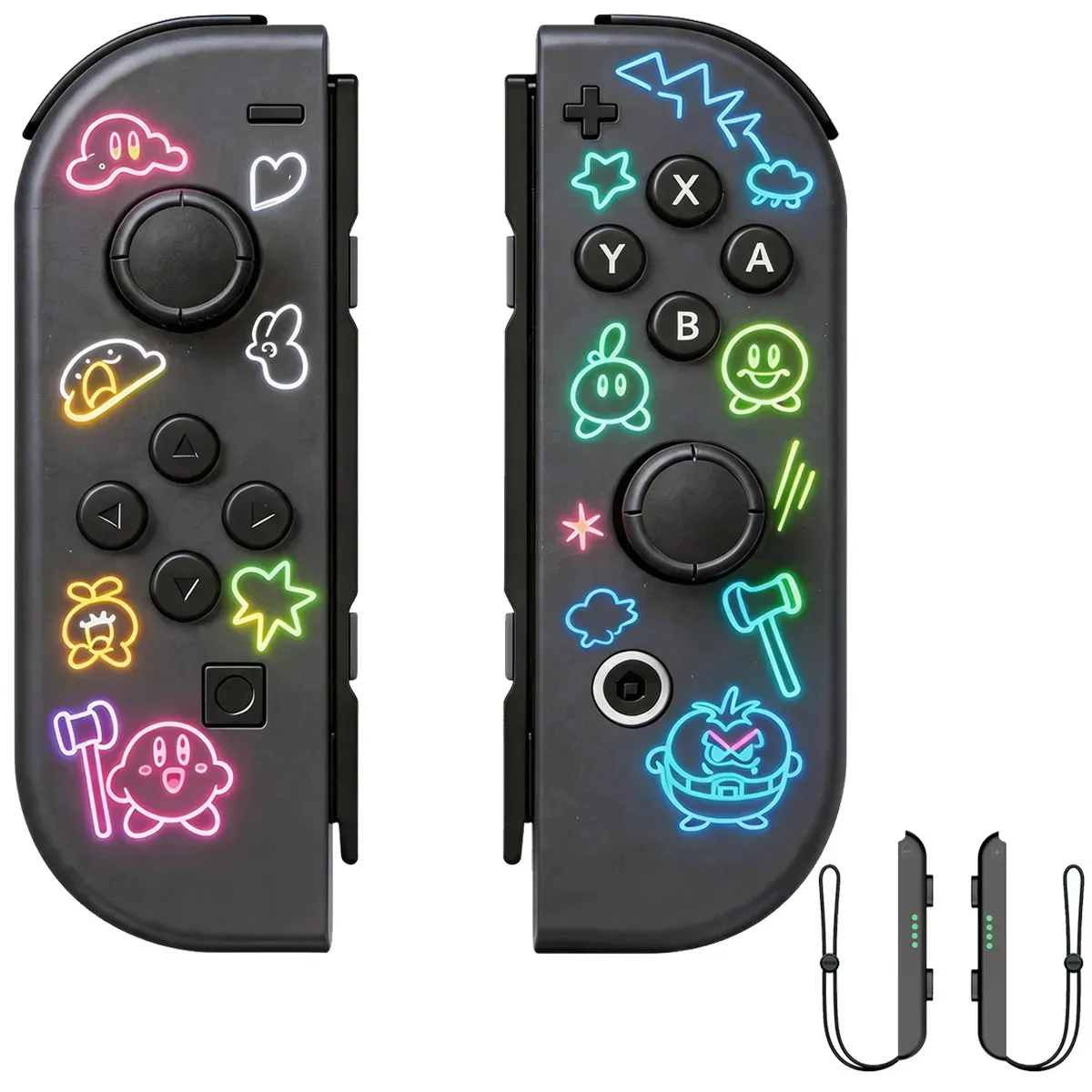 Control Inalámbrico Compatible para Nintendo Switch con Luz RGB y Vibración