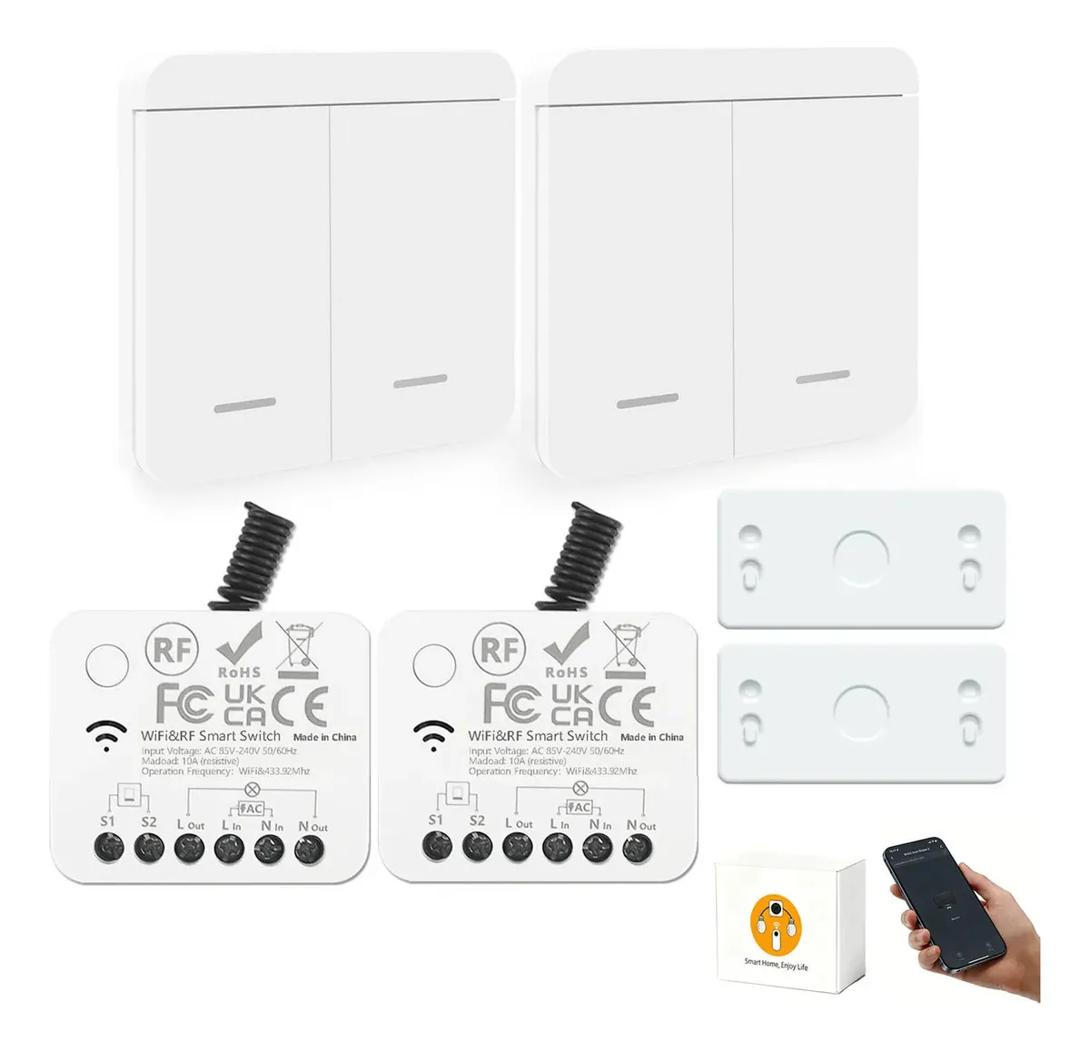 Interruptor Inteligente Wi-Fi para Control con Alexa y Google Home