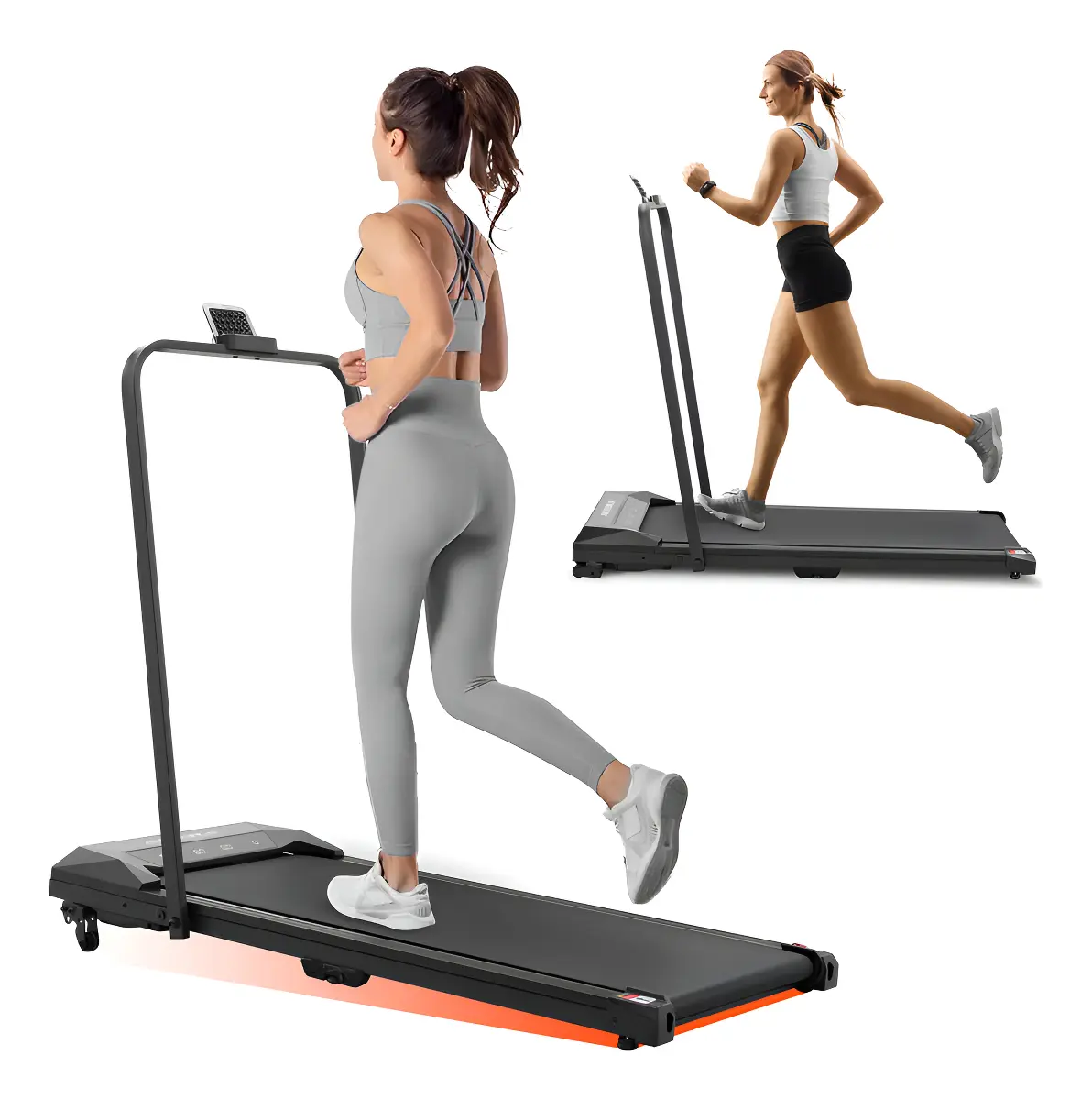 Caminadora Electrica Plegable Walking Pad Altera Elevacion Negro