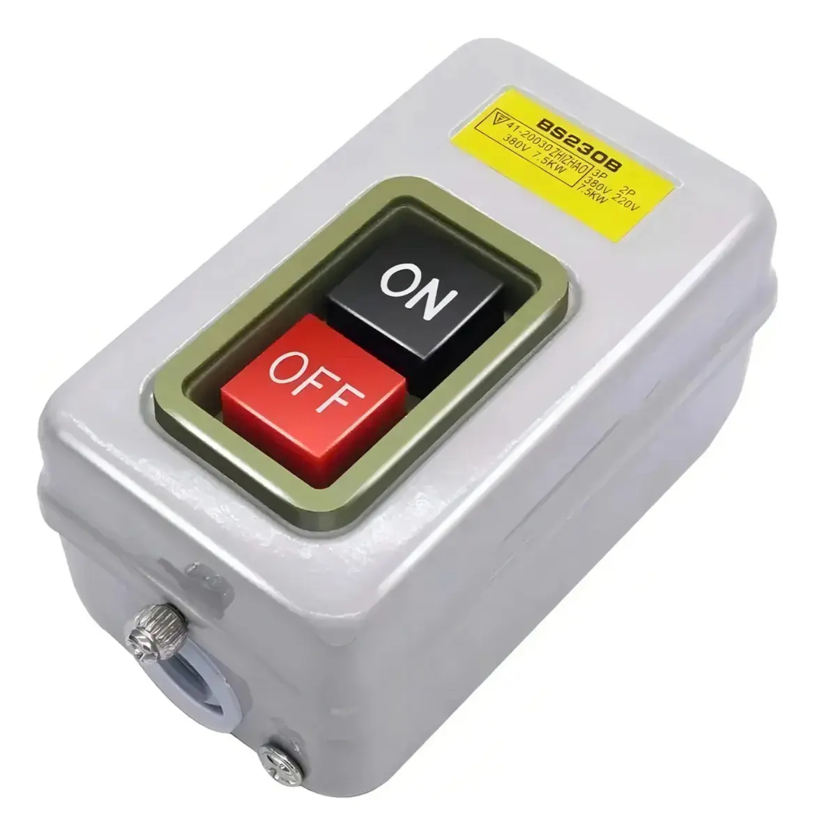 Interruptor Sp-330 Tipo Botonera 30amp Arrancador En Caja Metálica