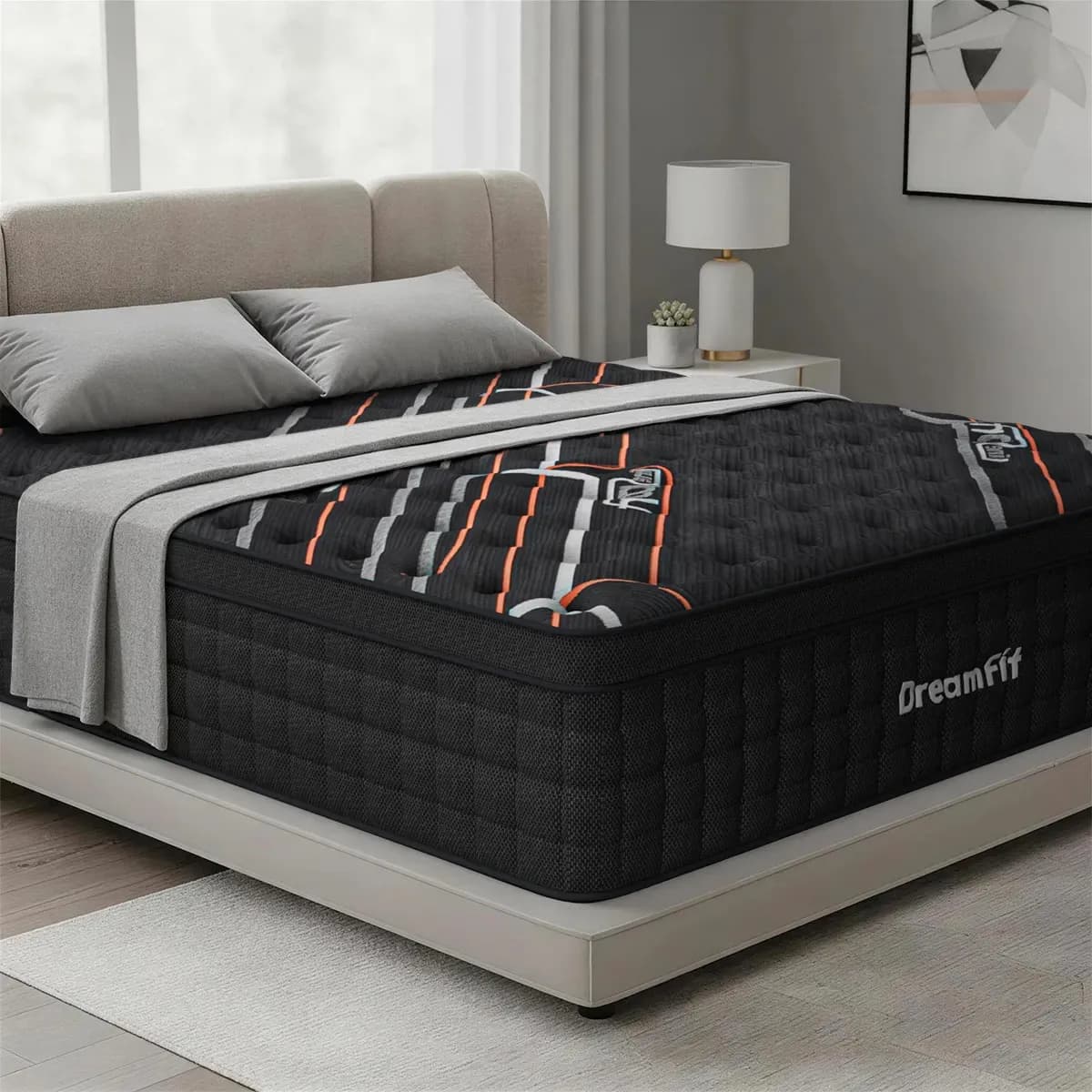 Colchón Matrimonial Ortopédico Híbrido Memory Foam Hipoalergénico y Resortes Independiente 27cm