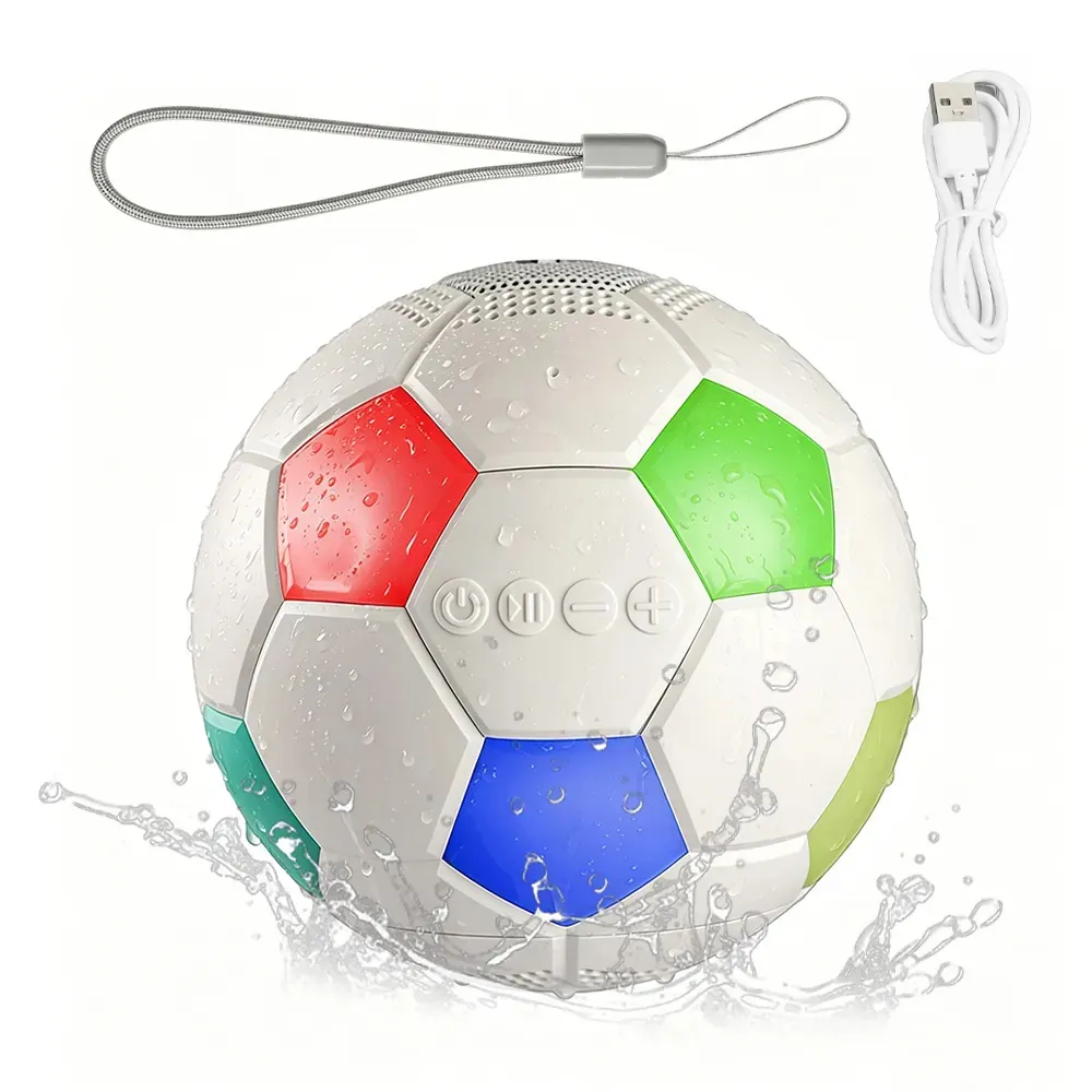 Altavoz Bluetooth Portátil Con Forma De Balón De Fútbol Altavoz Bluetooth Con Cordón