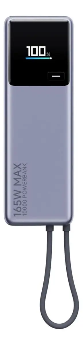 Power Bank Xiaomi 165w 10000mah Super Fast Charger Con Cable Plateado