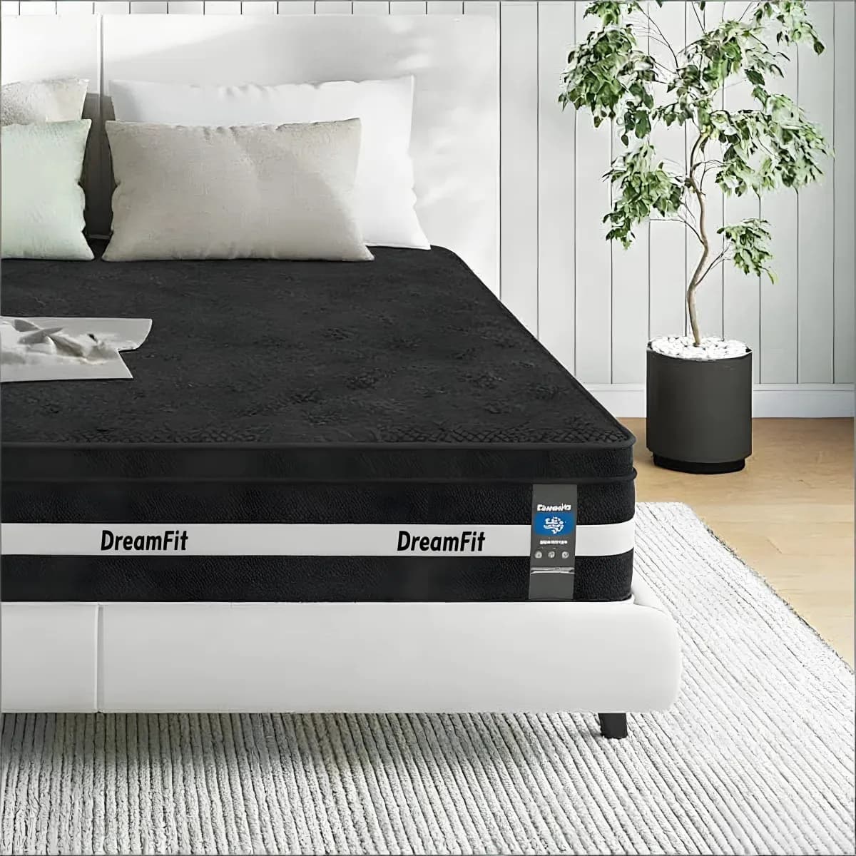 Colchón Dreamfit Matrimonial Ortopédico con Resortes Independientes y Memory Foam