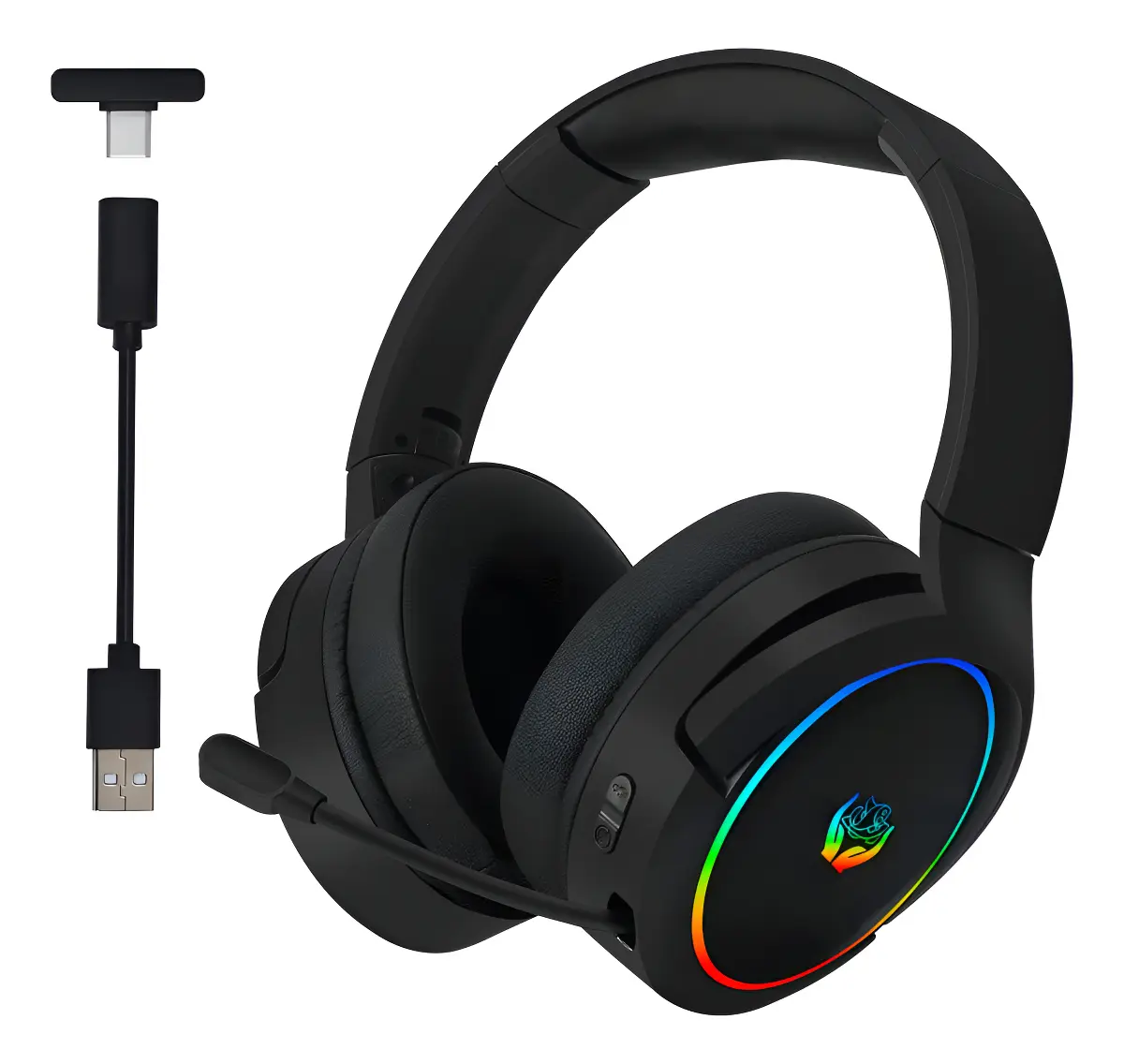 Audífonos Gamer Bluetooth Huo Ji X7 Inalámbricos Over-Ear con Micrófono Cancelación Ruido