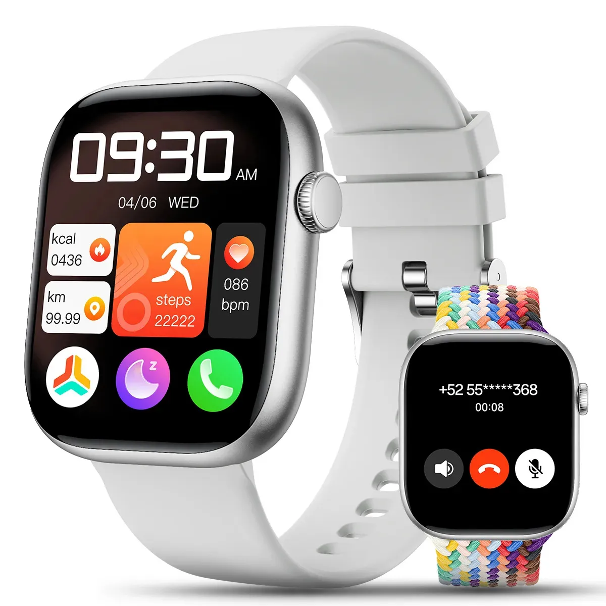 Smartwatch Reloj Inteligente Huafit S10 Plateado Smartwatch para hombre y mujer
