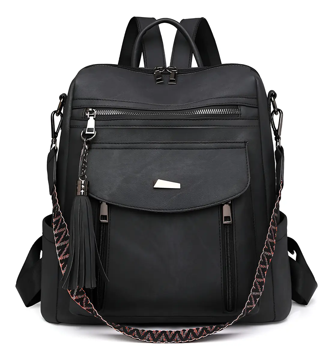 Tethram® Mochila Bolsa Vintage Impermeable Antirrobo Cuero Artificial Pu Moda Viaje Escuela Trabajomujer Regalo Multiusos Negeo
