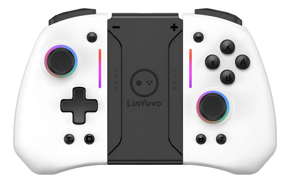 Joypad Inalámbrico para Nintendo Switch con Luces LED Vibración Dual
