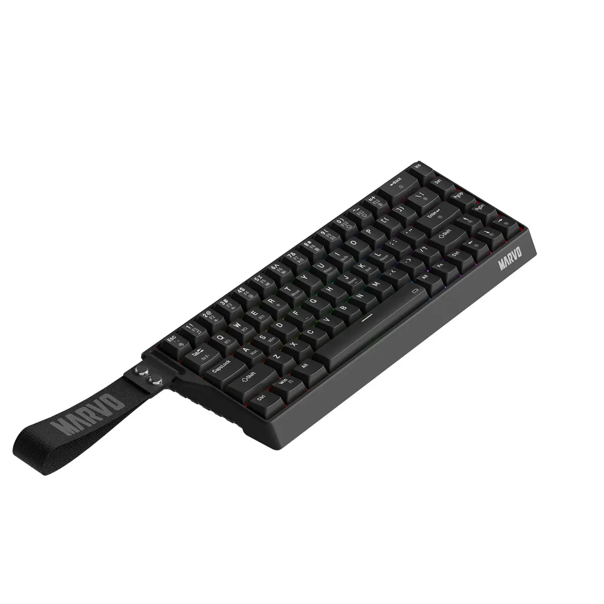Teclados teclado pc teclado mecanico Inalámbrico teclado mecanico gamer conectividad de tres modos Bluetooth.USB2.0.Inalámbrico iluminación RGB dinámica detección simultánea de teclas Marvo KG965W