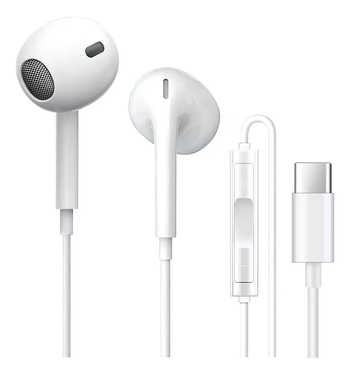 Audífonos Con Cable Tipo C Manos Libres Para Samsung Huawei Xiaomi Motorola Oppo Vivo Oneplus Para iPhone 15/16/17 In-ear Auriculares Con Chip Digital Varmi