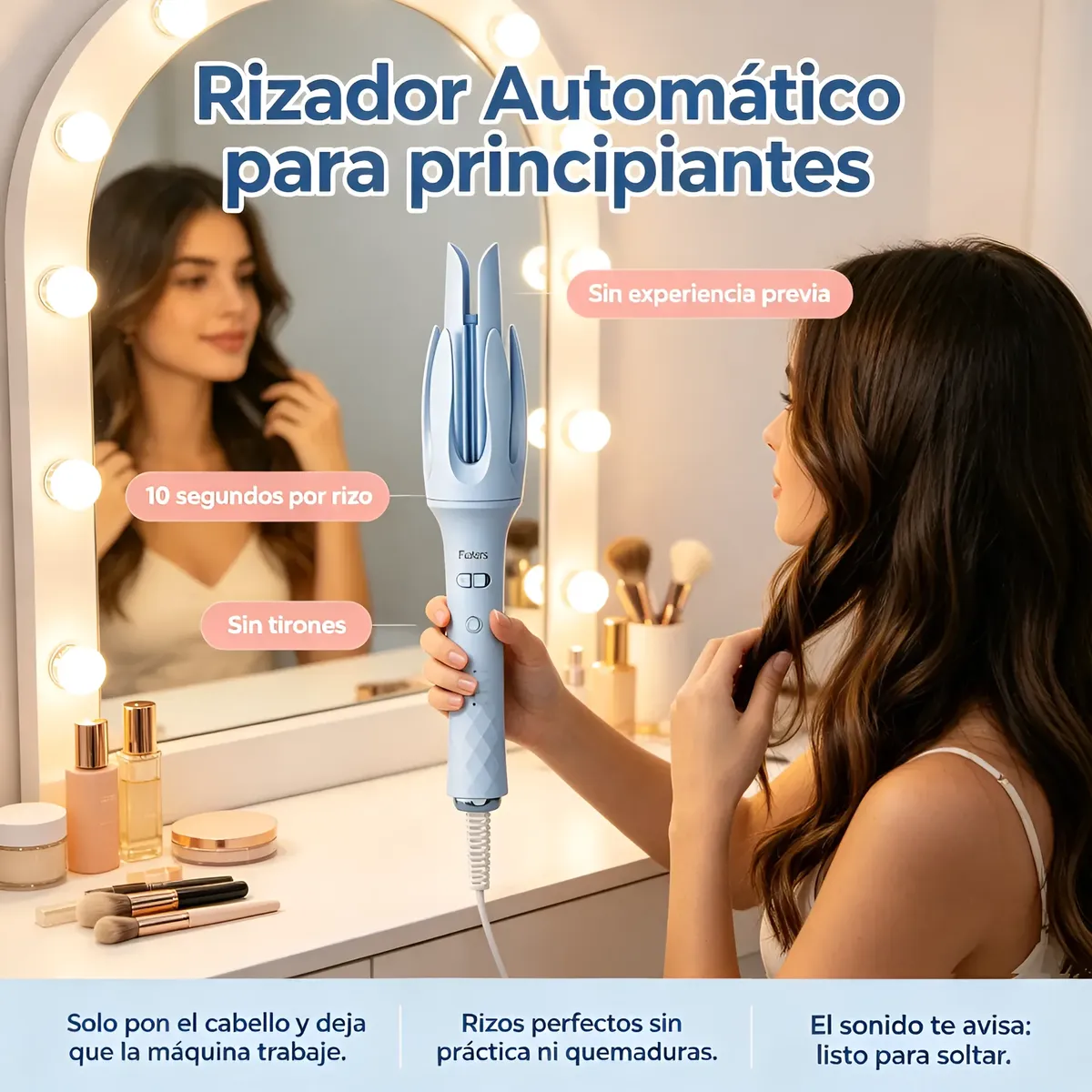 Plancha Rizadora Genérica Para Cabello Fácil