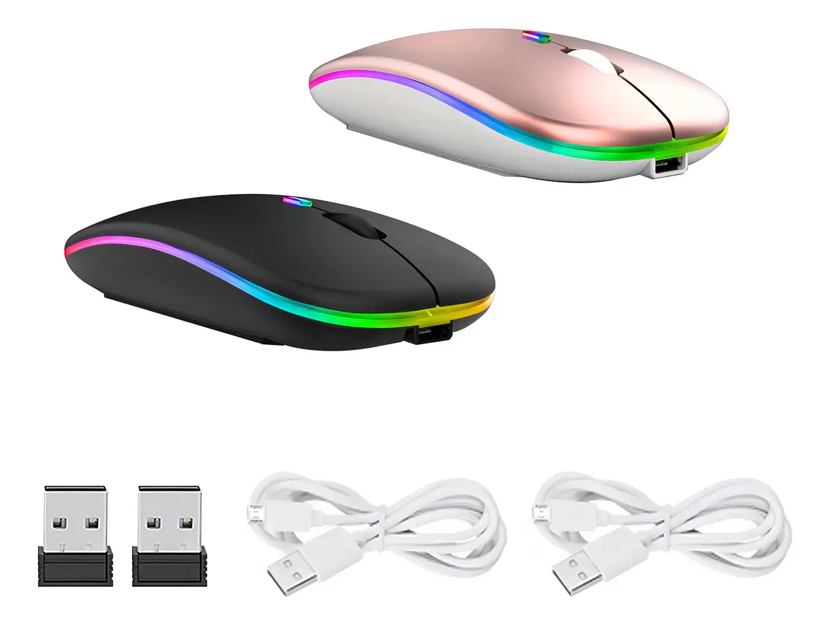 Mouse Inalámbrico Bluetooth Wowssyo 715 Recargable Óptico Silencioso