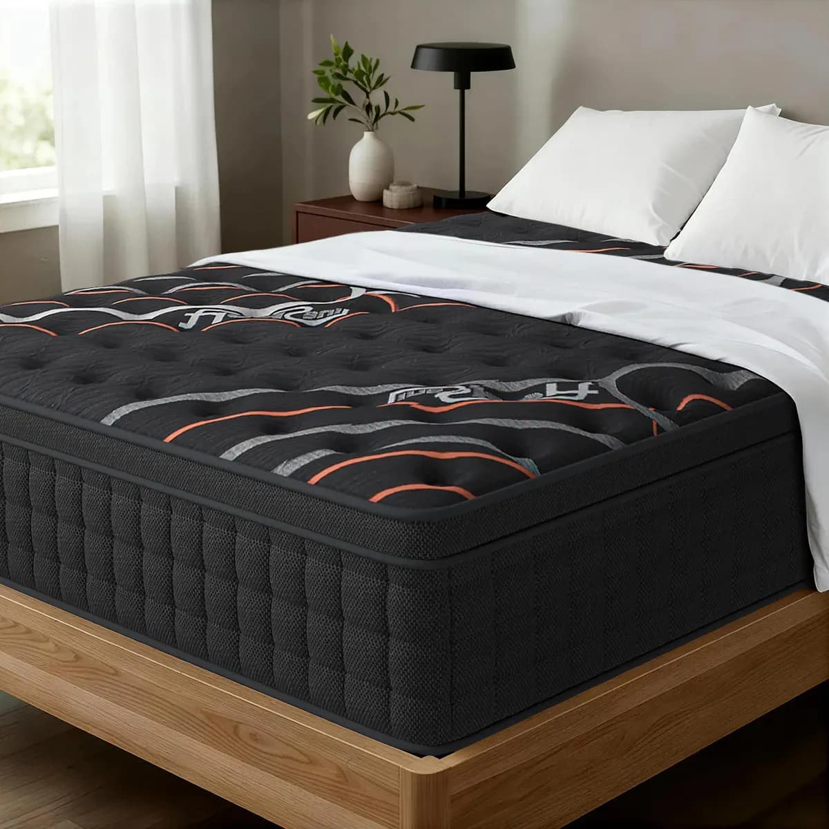 Colchón Matrimonial Híbrido Ortopédico Premium Memory Foam Gel 27cm