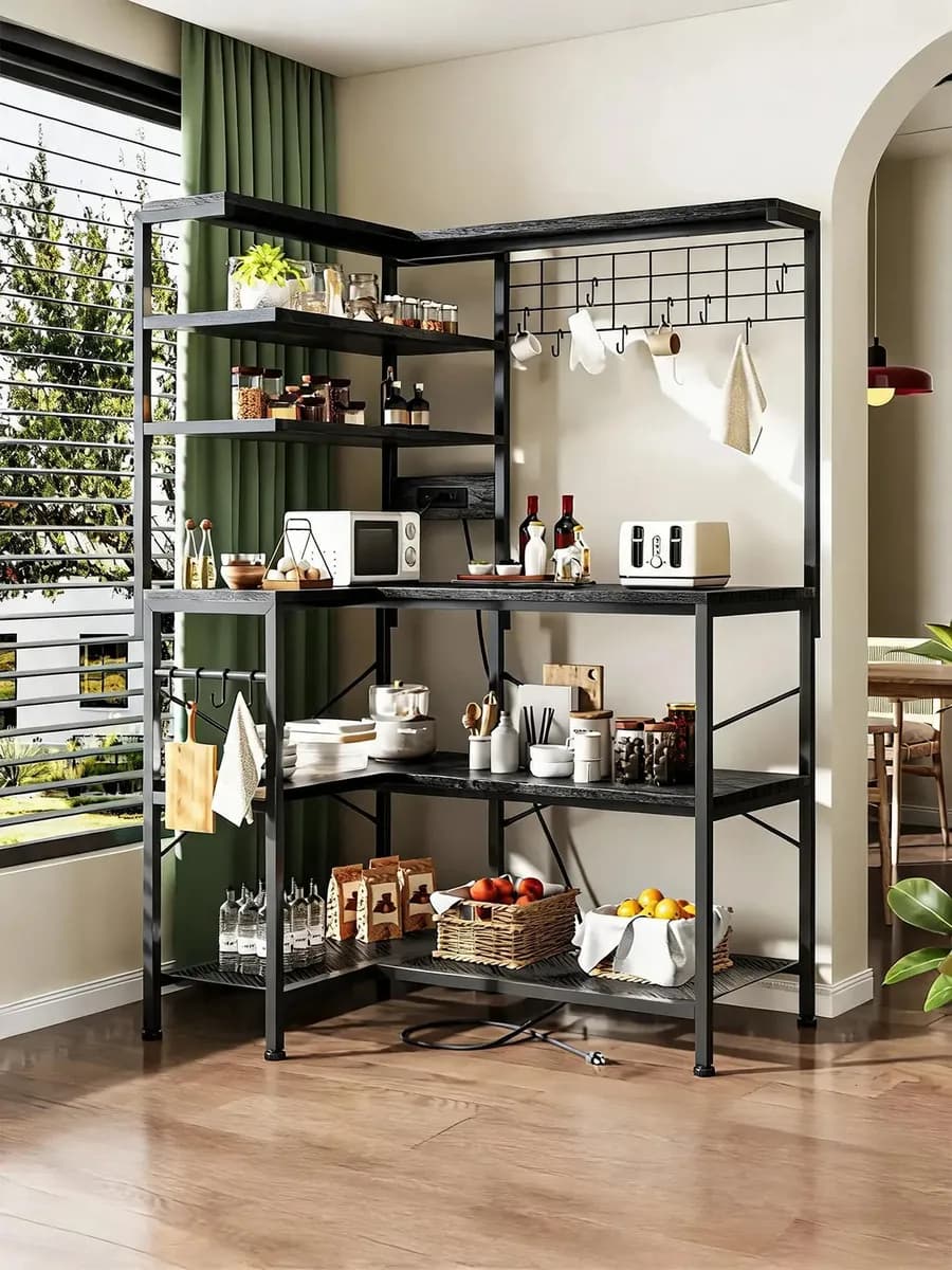 Owkuan Organizador Multiusos Para Gabinetes De Cocina Eficiente Negro