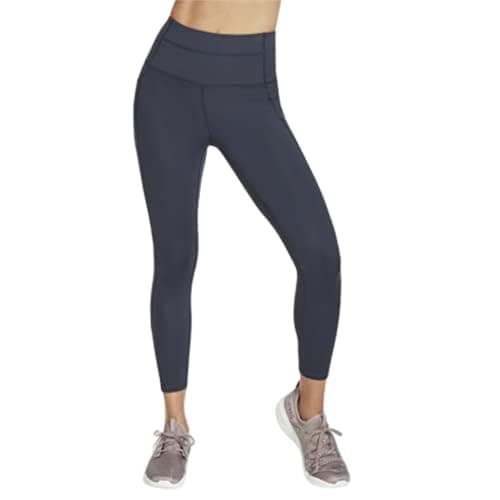 Skechers Go Walk - Leggings de Talle Alto 7/8 para Mujer, Marino, S