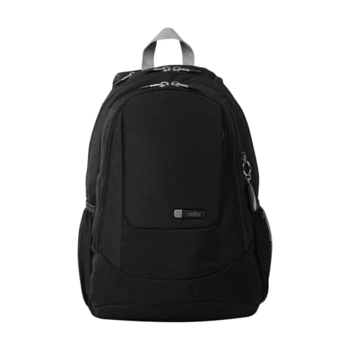 TOTTO Mochila Ergonómica Grande Porta Laptop 14 Repelente a Líquidos | Escuela - Oficina - Viaje | 25 L GOCTAL (Negro 04)