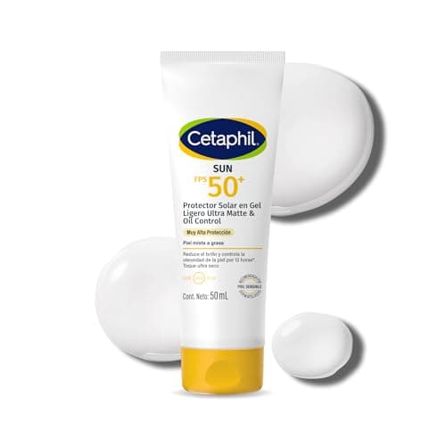 Cetaphil Sun FPS 50+ Gel Ligero Ultra Matte Control Brillo Piel Grasa 50 ml