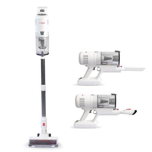 OSOJI D300 Plus - Aspiradora Inalámbrica - Cordless, Recargable - Batería con autonomía Suficiente para el hogar - Sistema succión más poderoso.