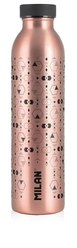 Milan Botella Isotermica (Termo) S- Copper Negro 591 ml