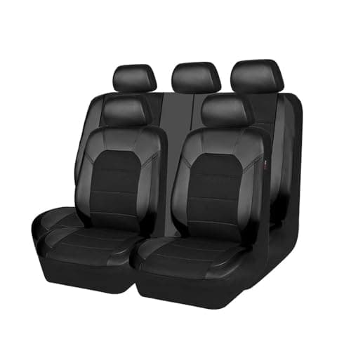 yinjieUS Fundas para Asientos de Coche Completa para Kia Seltos 2019–2025 2026 SP2, Tipo Silla de Malla Transpirable con Bolsillos, Cubre Asientos Delanteros y Traseros,Black