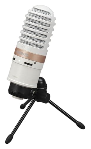 Yamaha YCM01UW - Micrófono USB de Condensador para Live Streaming, Blanco.
