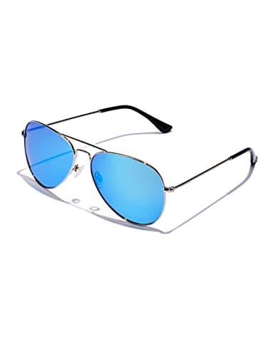 HAWKERS Lentes de Sol HAWK para Hombre y Mujer, Azul Polarizado, Negro Ct