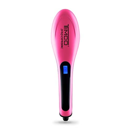 Timco Cepillo Alaciador de Cabello Ceramic, color Rosa