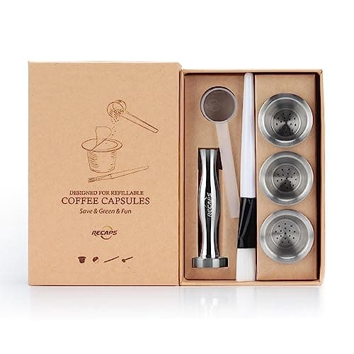 RECAPS Cápsulas de café recargables de acero inoxidable Filtros reutilizables