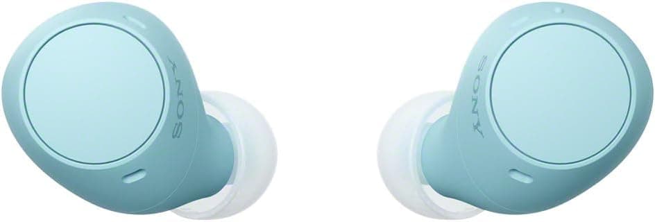 Sony WF-C510 Auriculares Bluetooth intrauditivos, hasta 22 Horas de batería, conexión multipunto, micrófono y Resistencia al Agua, Color Azul