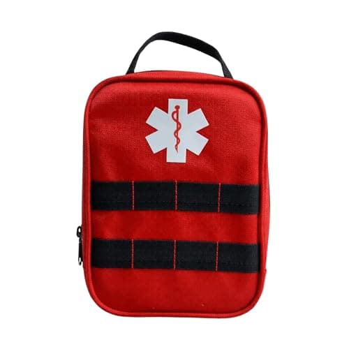 MASTER AID | Botiquín primeros auxilios portátil | Botiquín de viaje (Rojo)