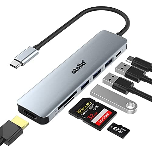 atolla 7 en 1 USB C HUB, para MacBook Pro/Air/Neo/DELL/Dispositivos Tipo C