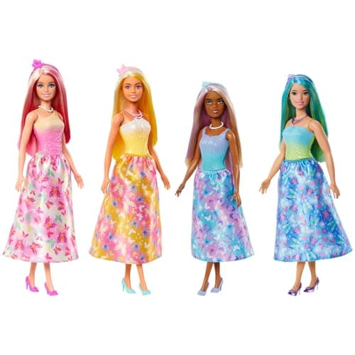 Barbie Fantasía Muñeca Doncellas Vestidos de Ensueño para Niñas de 3 Años en Adelante