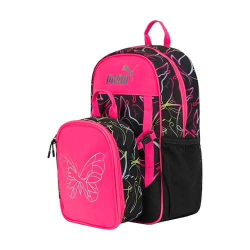 PUMA Colony Kit de almuerzo y mochila Combo, Rosa (Knockout pink), Mediano, Kit de almuerzo y mochila de Colony