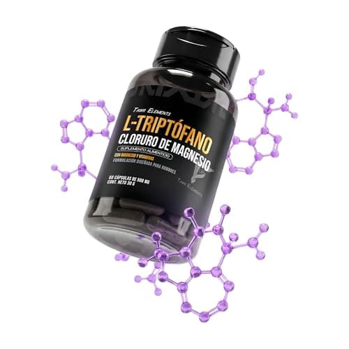L Triptofano Magnesio B1 B6 60 Capsulas Tawr Elements - Suplemento para Hombre - Qué Es L Triptofano Cuándo Tomar L Triptofano para Qué Sirve - Rutina Nocturna