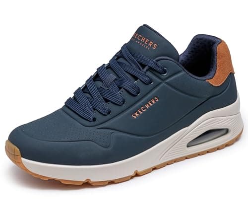 Skechers UNO Suited ON Air - Tenis para Hombre, Marino, 28.5 cm
