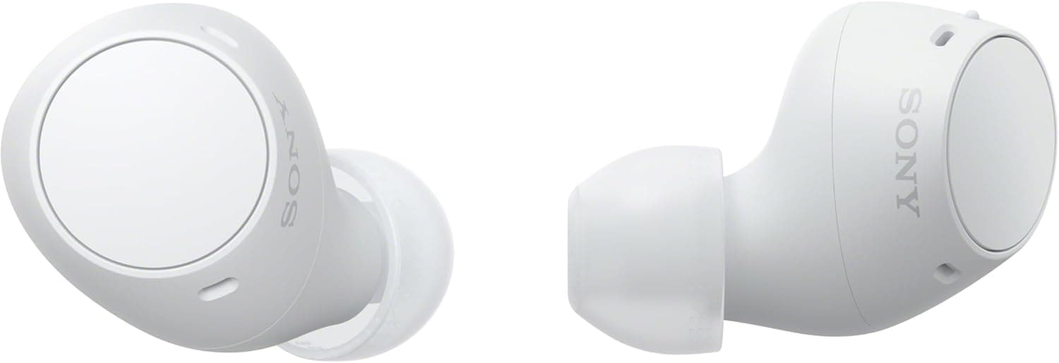 Sony WF-C510 Auriculares Bluetooth intrauditivos, hasta 22 Horas de batería, conexión multipunto, micrófono y Resistencia al Agua, Color Blanco