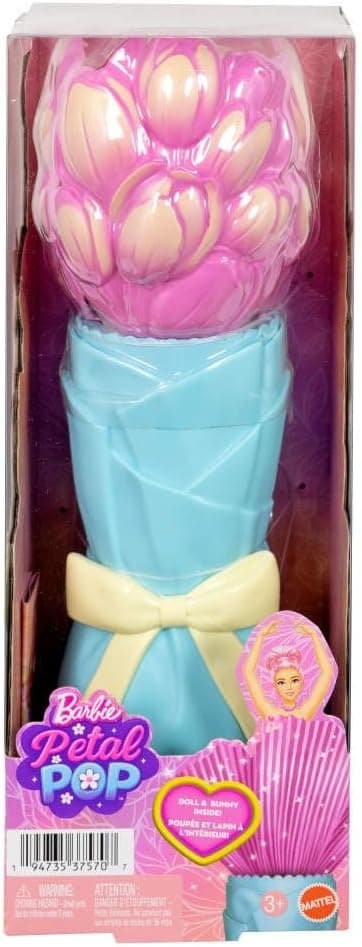 Barbie Reveal Muñeca Reveal de Flores Tulipan Rosa 3+