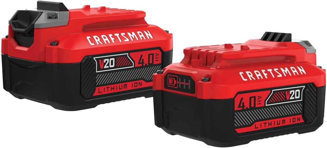 CRAFTSMAN Batería Portátil Ion de Lítio, V20, 4.0Ah, 2 Unidades, CMCB204-2