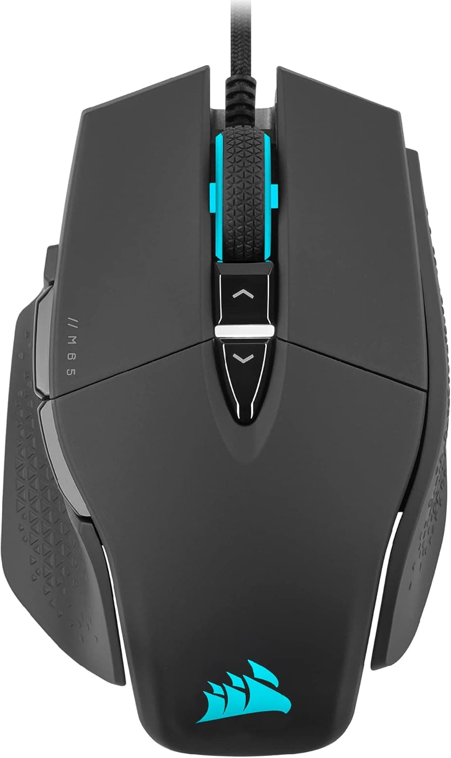 Corsair M65 RGB Ultra Ratón para Juegos FPS Personalizable - Sensor Óptico de 26.000 PPP Marksman, Conmutadores Ópticos, Hiperprocesamiento AXON, Control de Fusión de Sensores - Negro