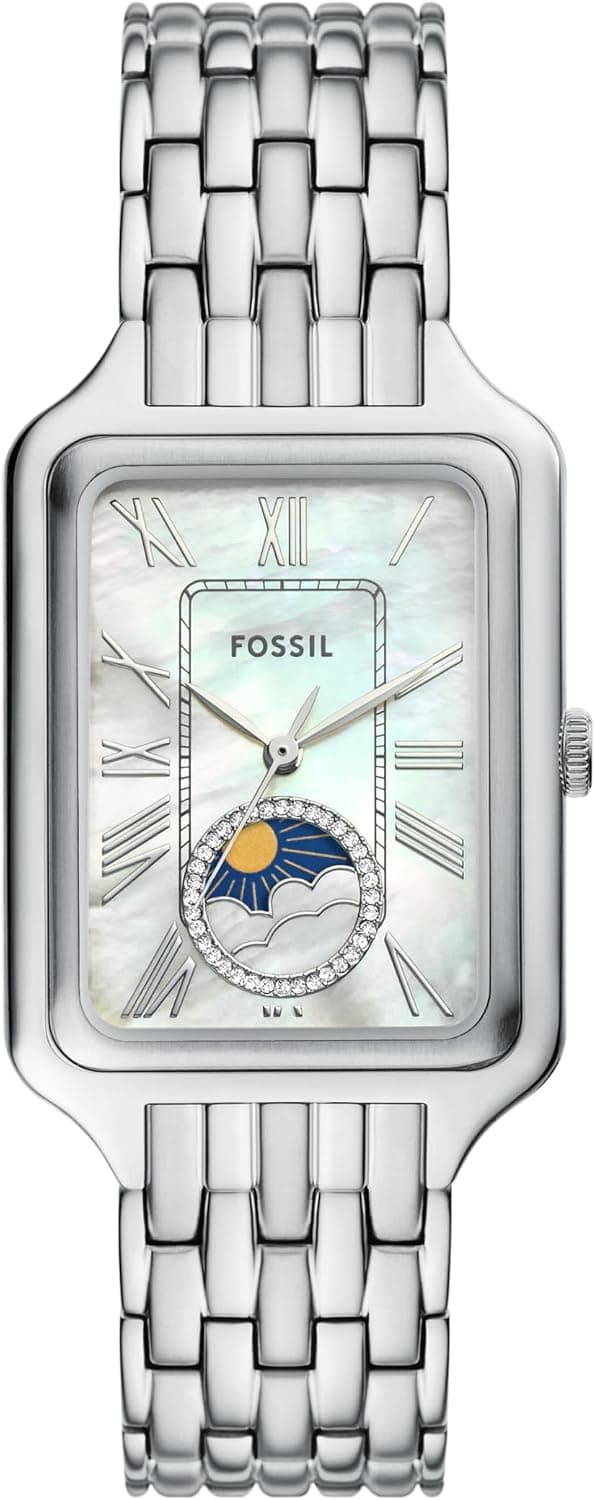 Fossil Reloj es5400 raquel de acero inoxidable en color plateado para mujer