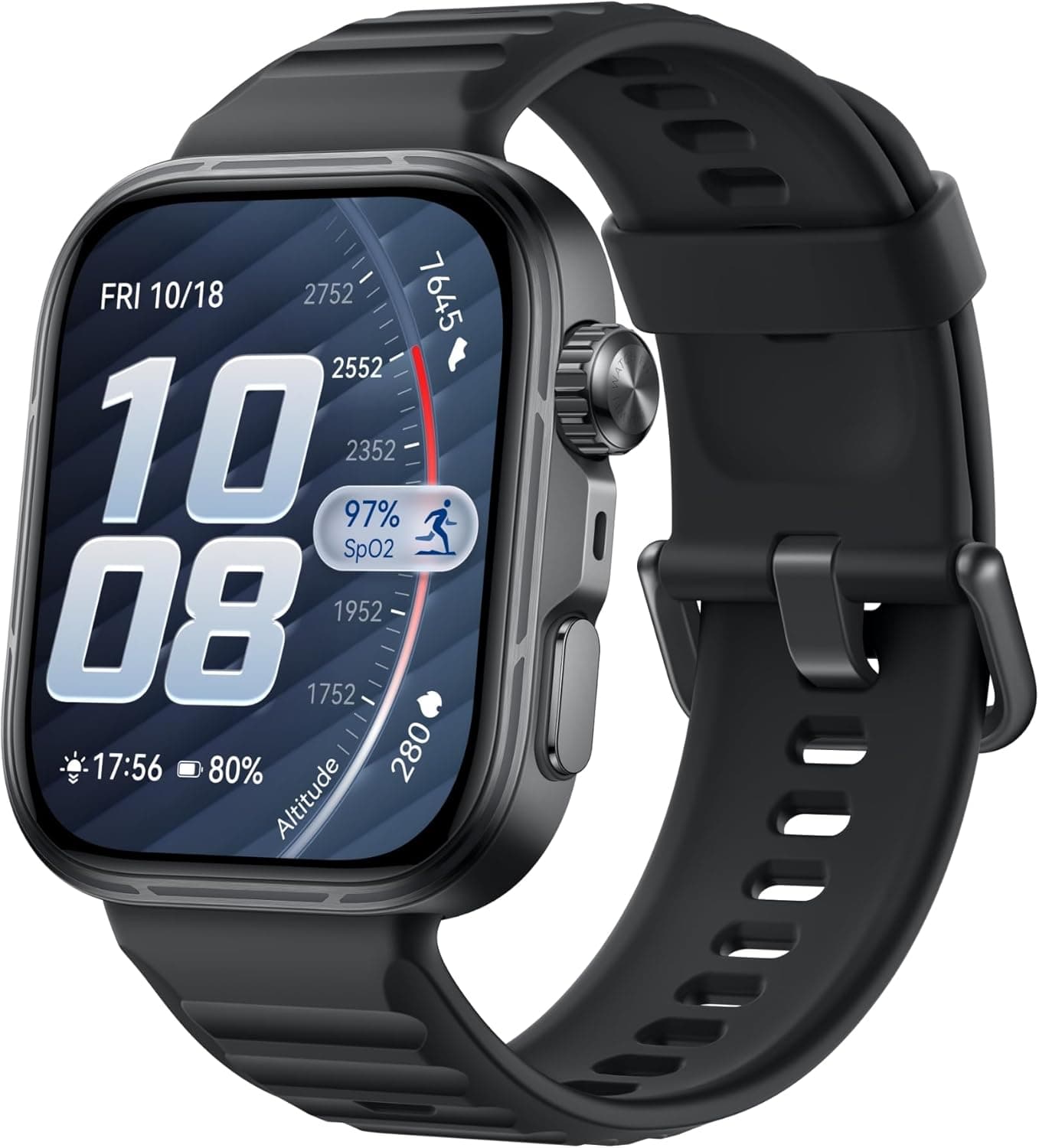 HUAWEI Watch FIT 5 Pro Smartwatch con GPS, ECG, NFC, 1,92" Pantalla de Cristal de Zafiro, 3000 nits, Deportes al Aire Libre, Monitorización de Salud, 10 Días Autonomía, 5ATM, iOS y Android, Negro